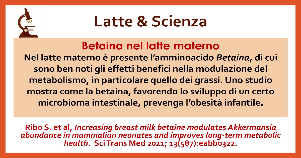 Betaina nel latte materno, benefici per il metabolismo